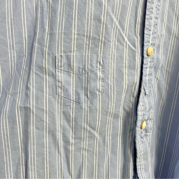 Levi’s Made & Crafted Blue White Striped Button Down Detailed Buttons Import 4 - Picture 10 of 10